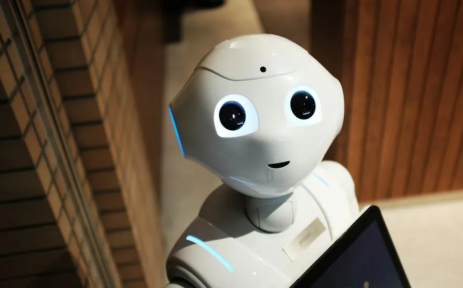 AI robot on display